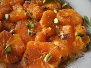Salade d’oranges à l’eau de fleur d’oranger et à la cannelle