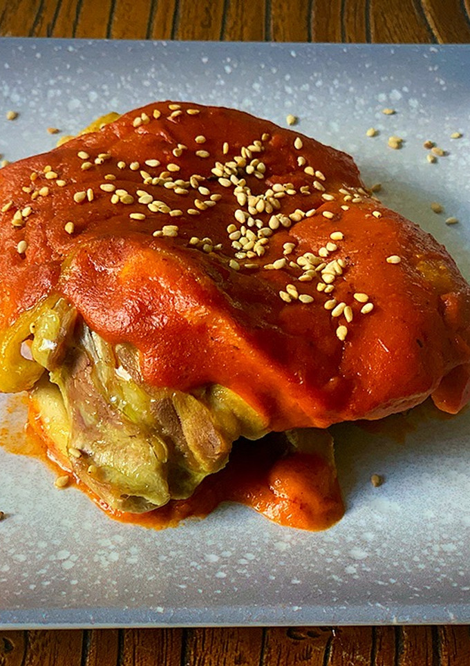 Una foto de Pollo a la mexicana