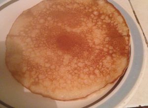 Una foto de Hotcakes de plátano y avena
