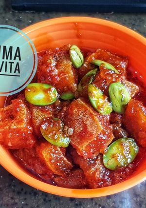Foto resep Sambal Goreng Kerupuk Krecek Pete