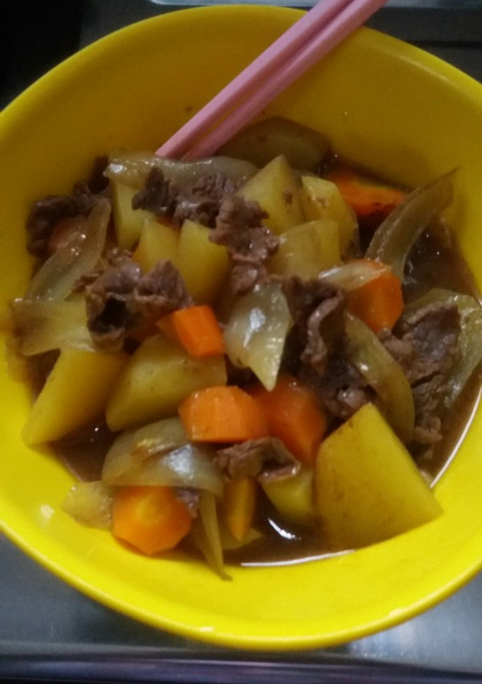 Foto resep Nikujaga daging ala surabaya