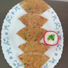 A picture of Moong Dal Paratha.