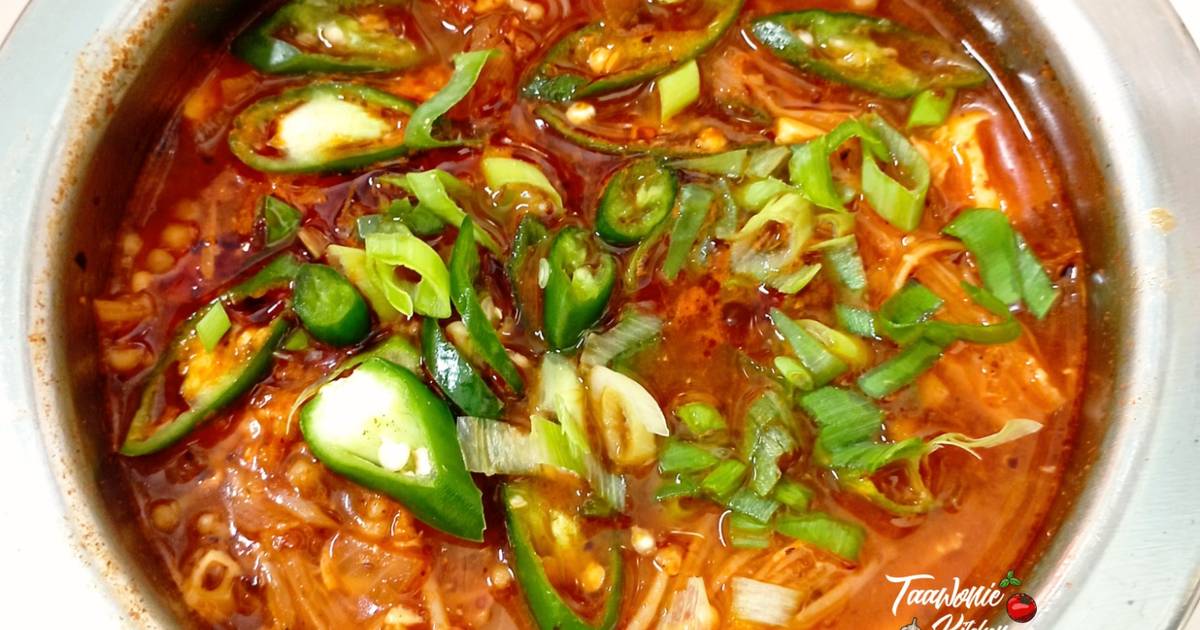 Resep Sundubu Jjigae (순두부찌개) oleh Taawonie Kitchen Cookpad