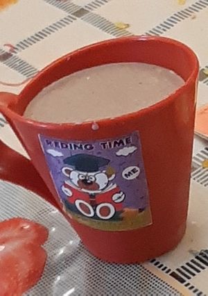 A picture of Choco almond milk.