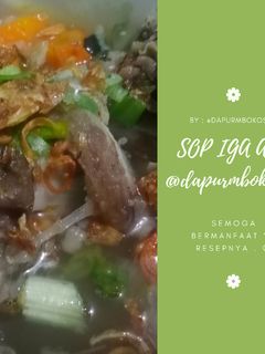 Foto resep Sop Iga Rempah ala @dapurmbokossa