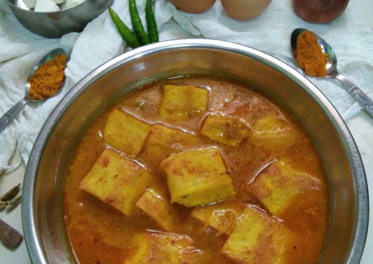 Simple Way to  Egg Paneer Dhokla Curry