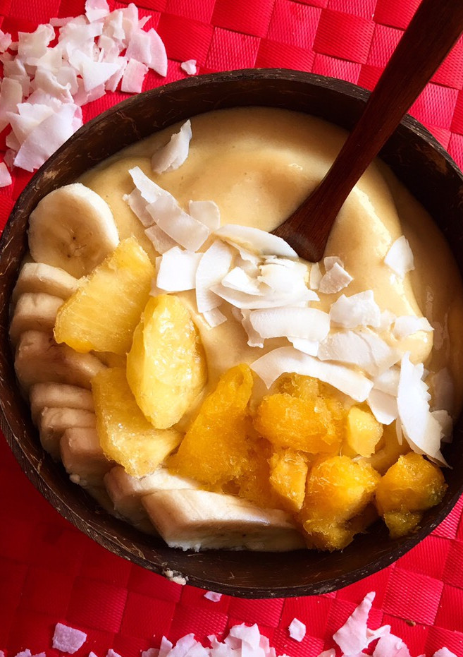 Una foto de Smoothie bowl tropical