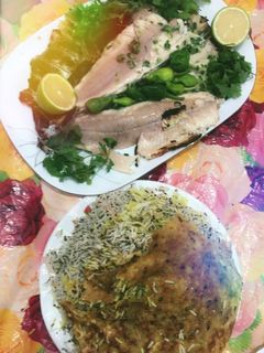 عکسی از دستور ماهی کبابی