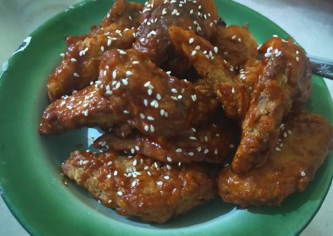 Ayam goreng crispy Korea ala lvn