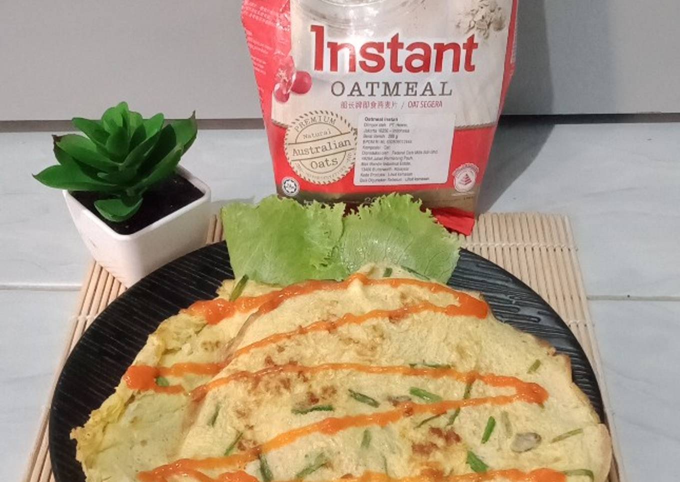 Telur Dadar Oat Simpel
