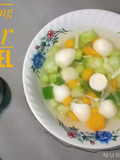 Foto resep Sup Oyong Telur Wortel