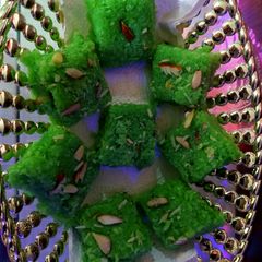 Delicious coconut mawa burfi A picture of Delicious coconut mawa burfi.