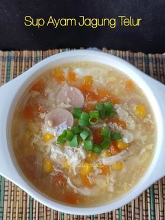 Foto resep Sup Ayam Jagung Telur