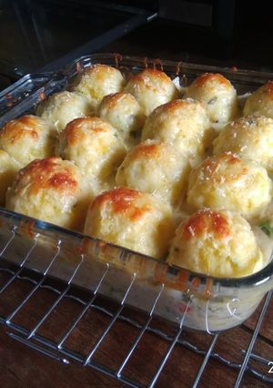Foto resep Cheesy Chicken Brokoli Mash Pie