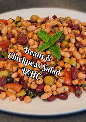 A picture of 🥗🍜 Beans and Chickpeas Salad 🍜🥗.