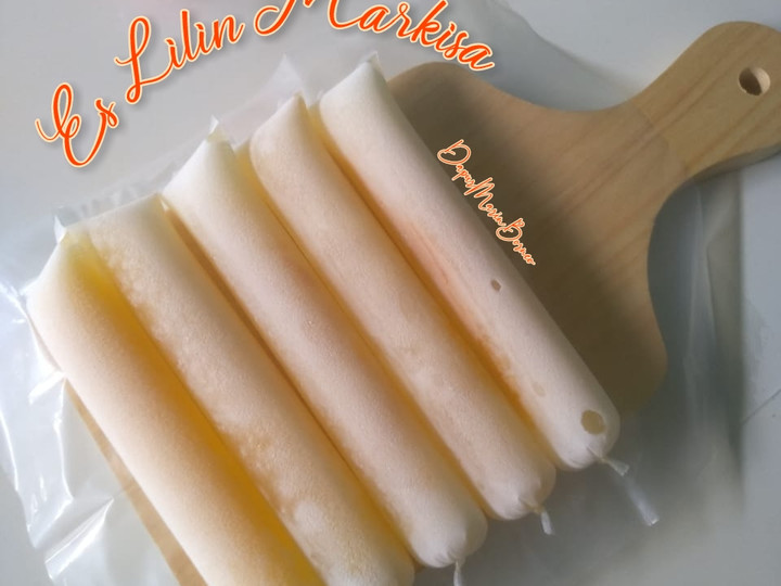Resep 230. Es Lilin Buah Markisa yang Lezat Sekali