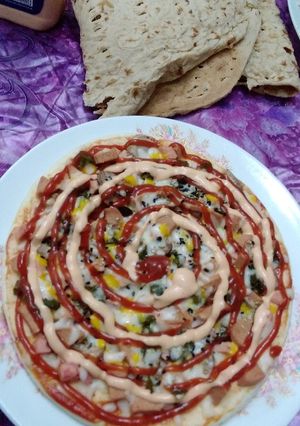 عکسی از دستور پیتزا ی خانگی