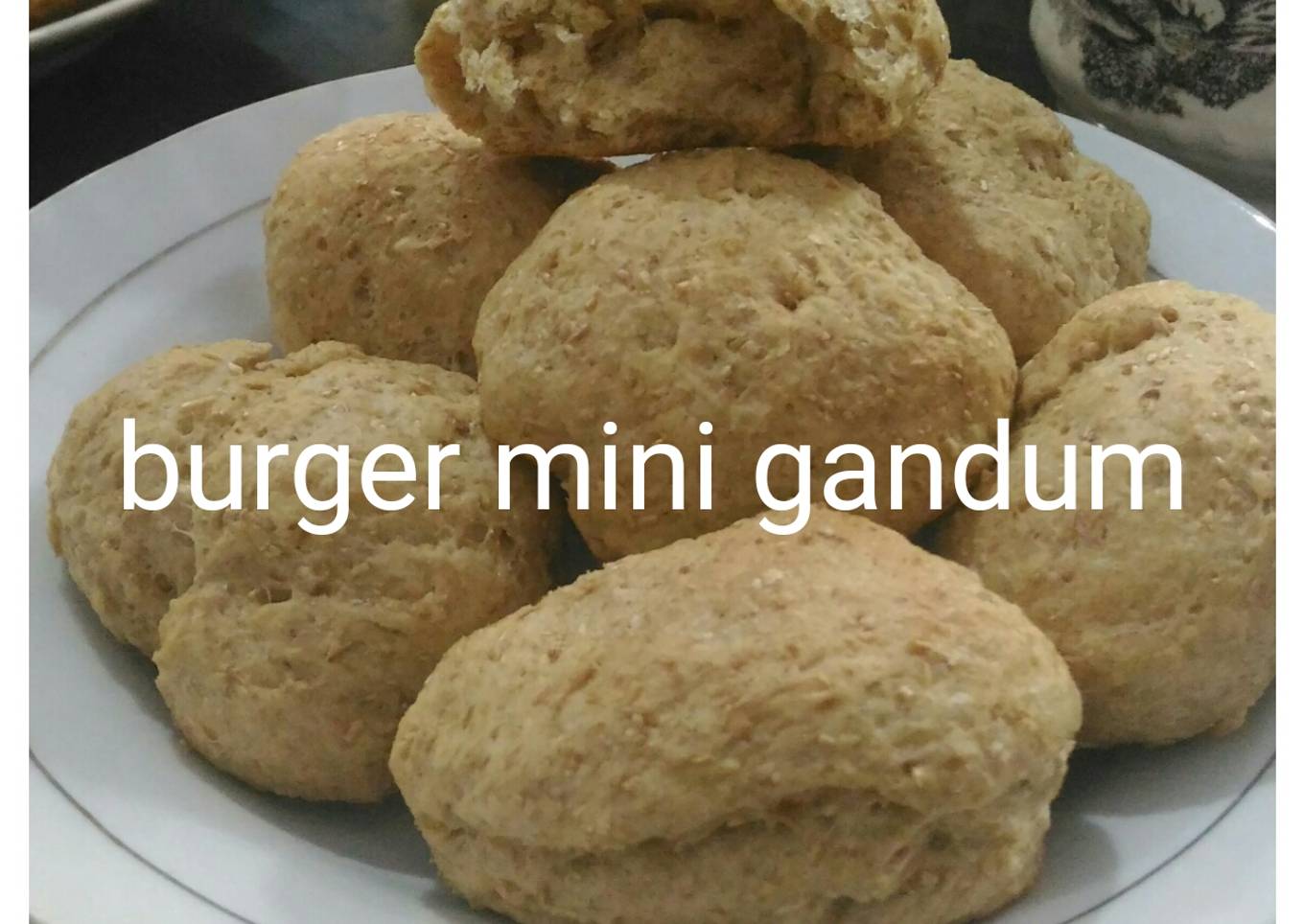 BURGER MINI GANDUM (cocok untuk diet)