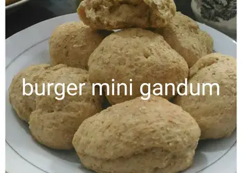 Mudah Cepat Memasak BURGER MINI GANDUM (cocok untuk diet) Gurih Mantul