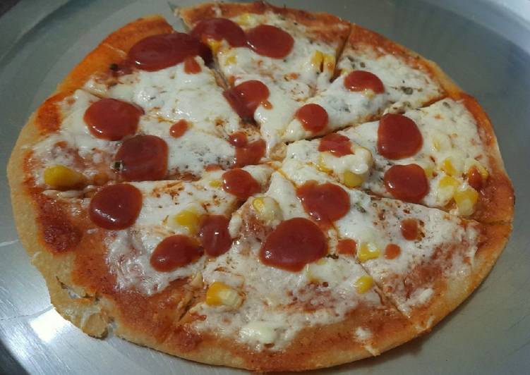 No Yeast Cheese burst Pizza