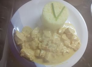 Una foto de Strogonoff de pollo especial