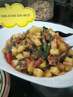 Foto resep Kerang kentang oseng cabe ijo