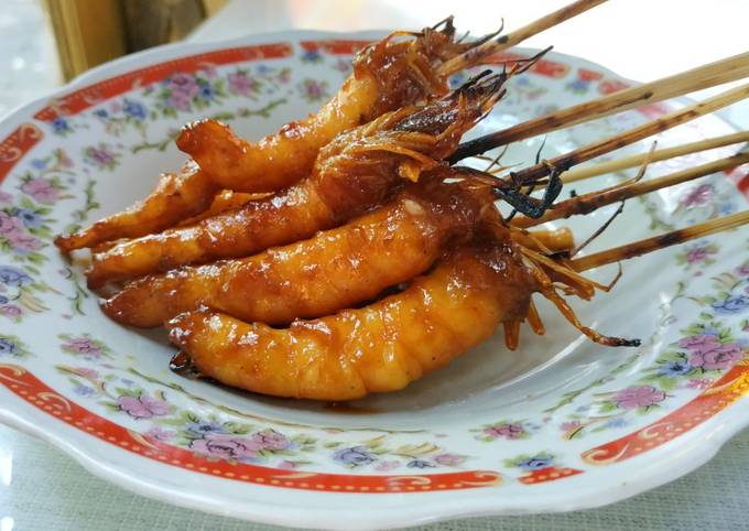 Udang bakar saos madu