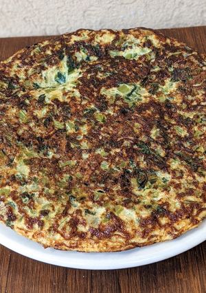 Una foto de Tortilla de pencas de acelga 🥬