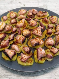 Una foto de Pulpo a la gallega