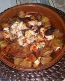 Rejo asado con patatas