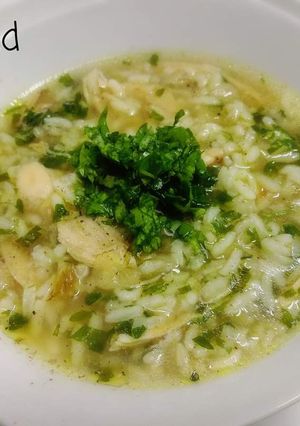 صورة لوصفة شوربة الدجاج والارز