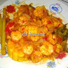 Seafood Udang Saus Padang রেসিপির প্রধান ছবি