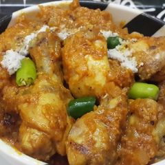A picture of Curried coconut chicken.