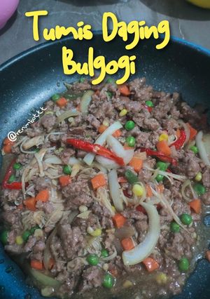 Foto resep Tumis Daging Bulgogi🥩🍛 | Beef Bulgogi