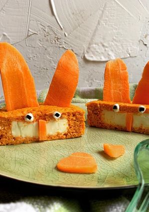 Une photo de ☆Flans à la Carotte, Cœur de Kiri© façon Lapins Crétins☆