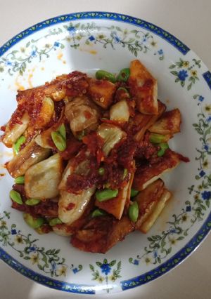 Foto resep Sambal terong pete