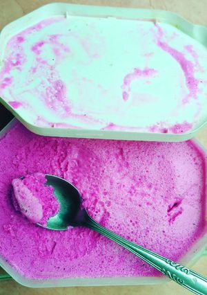 Foto resep Es krim buah naga (blender aja, no mixer)