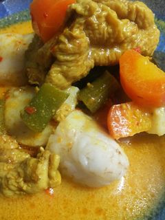 Foto resep Ketupat Kare Ayam Sayur