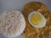 Una foto de pechuga de pollo picada
