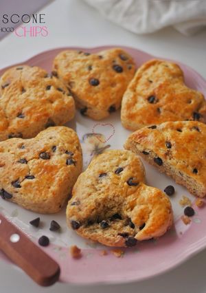 Foto resep Heart Scone Choco Chips