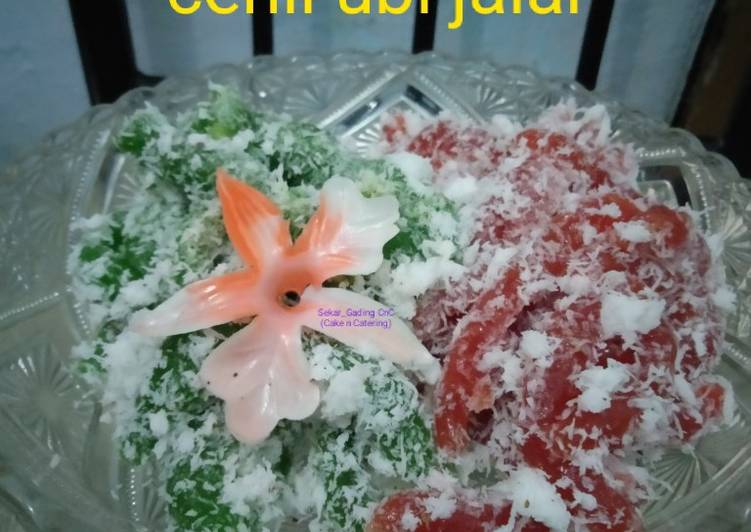 resep cara membuat Cenil ubi jalar