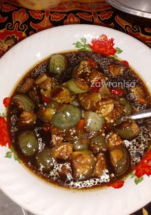 Foto resep Terong hijau bulet kecap  (pedas manis)