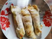Una foto de crepes de requesón