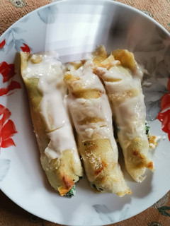 Una foto de Crepes ricotta y espinacas