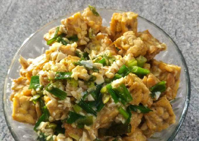 Tempe salted egg sauce