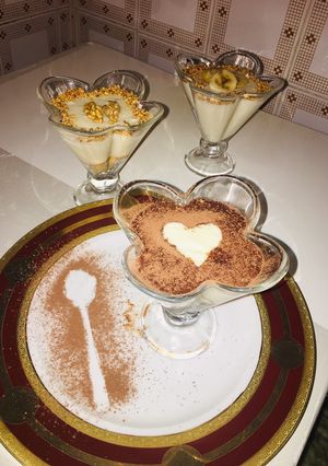 صورة لوصفة مهلبية تركية بالطريقة الأصلية بقوام كريمي 🍮🍮🥄🥄