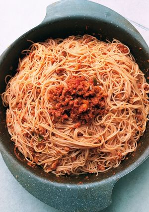 عکسی از دستور اسپاگتی خوشمزه من😋