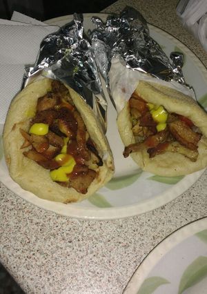 A picture of Homemade Gyro.