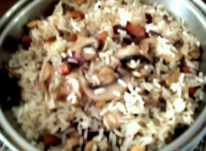 Una foto de Arroz con Champiñones