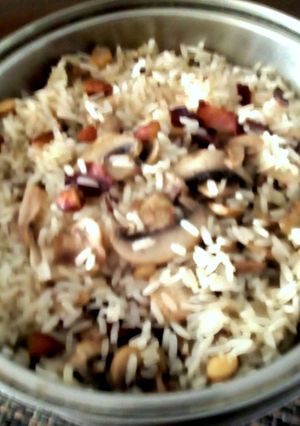 Una foto de Arroz con Champiñones